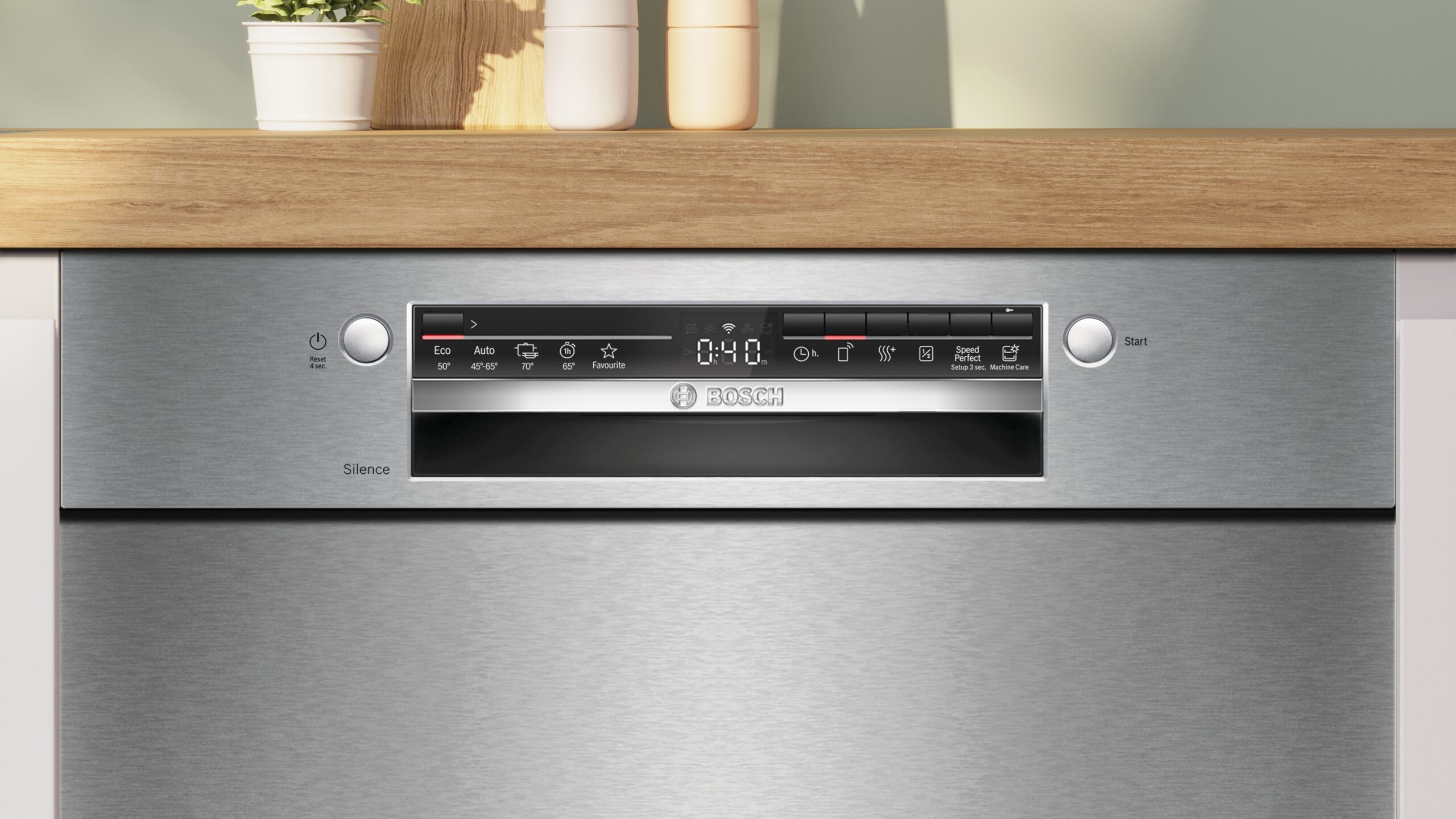 Serie 2, Unterbau-Geschirrspüler, 60 cm, Gebürsteter Stahl, SMU2ITS09E – Bild 3