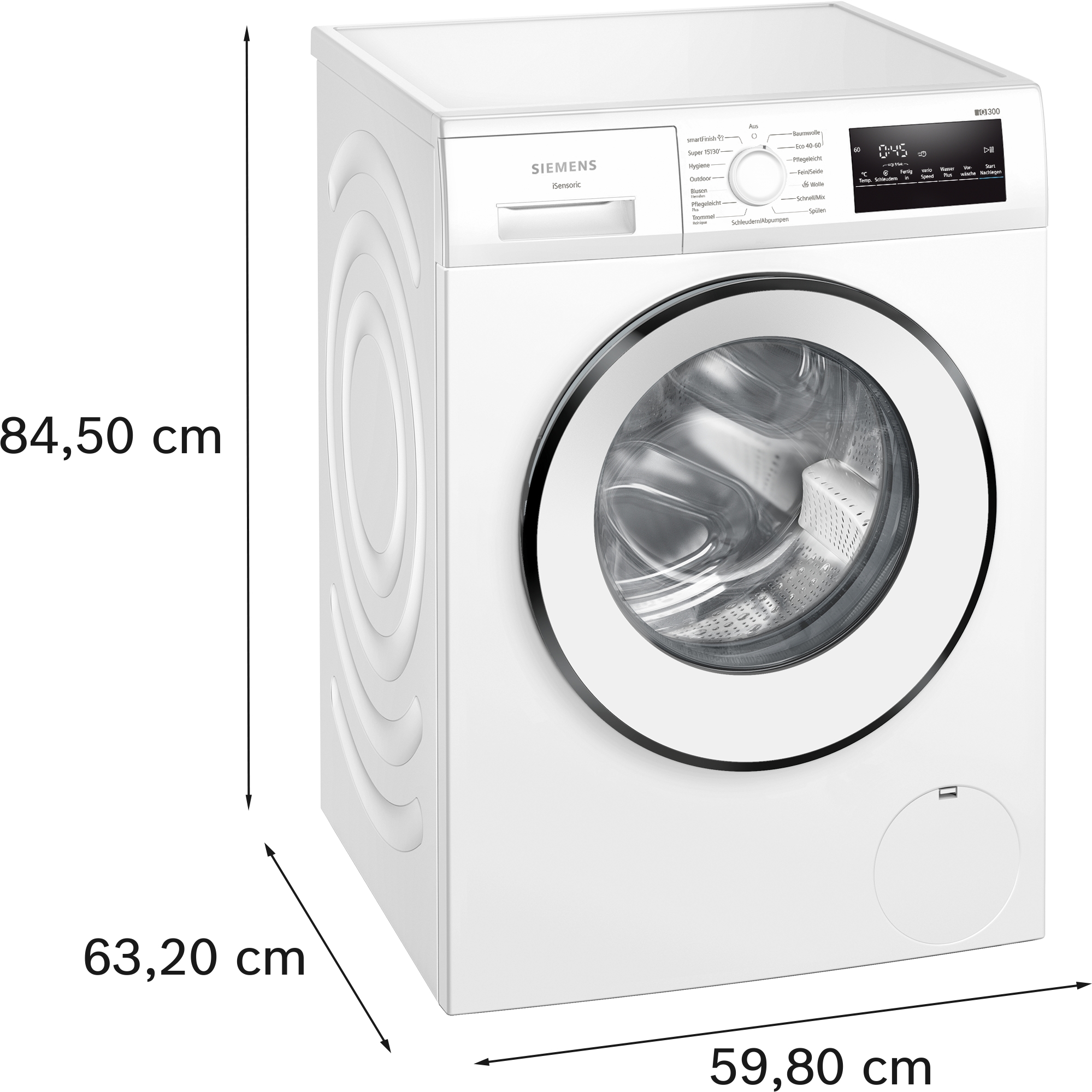 iQ300, Waschmaschine, Frontlader, 8 kg, max. 1400 U/min., WM14N226 – Bild 7