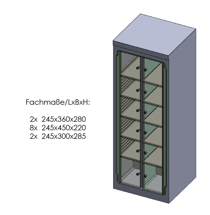 Alternative view of KBS HZS 37-12 GEMEINSCHAFTS-KÜHLSCHRANK MIT UMLUFTKÜHLUNG