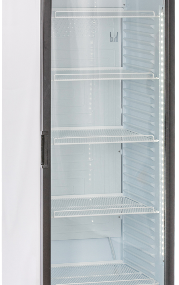 KBS 375 GDU UMLUFT GLASTÜR-KÜHLSCHRANK MIT DISPLAY