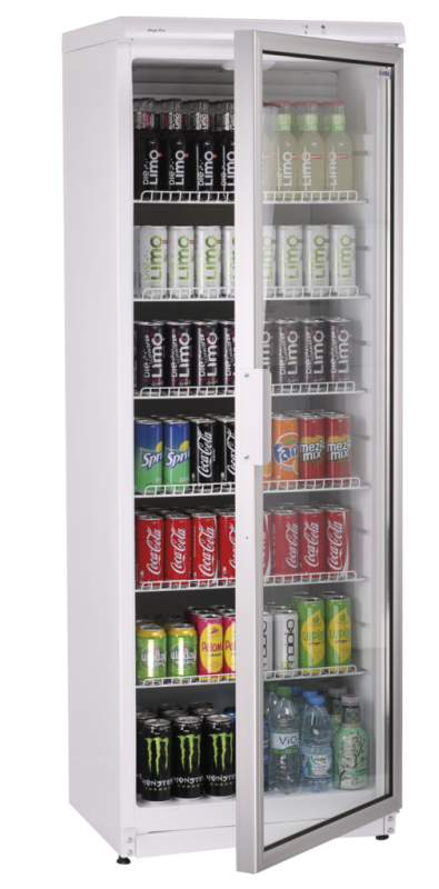 KBS CD 350 GLASTÜR-KÜHLSCHRANK MIT LED-BELEUCHTUNG SCHWARZ – Bild 3
